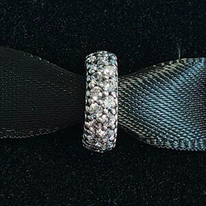 Authentic Sterling Silver Inspiration Within Spacer with Clear Zirconia - 791359